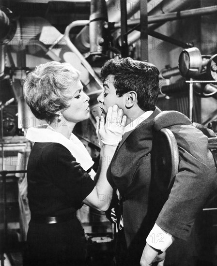 Janet Leigh, Tony Curtis, on-set of the film, "Who Was That Lady", Columbia Pictures, 1964