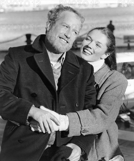 Richard Dreyfuss, Janet Eilber, on-set of the film, "Whose Life Is It Anyway?", MGM, 1981