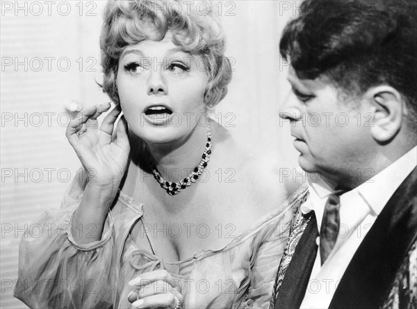 Shelley Winters, Bert Freed, on-set of the film, "Wild In The Streets", American International Pictures, 1968