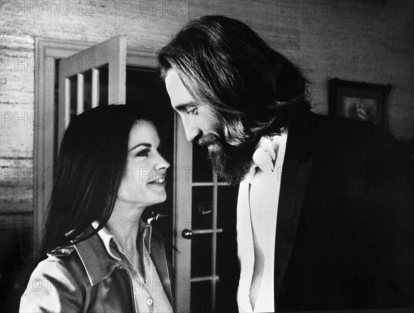 Mira King, Ronald Ulrich, on-set of the film, "Cannibal Girls", Cinepix Film Properties, American International Pictures, 1973