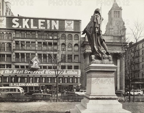 S. Klein department store, Union Square, New York City, New York, USA, Berenice Abbott, Federal Art Project, "Changing New York", March 1936