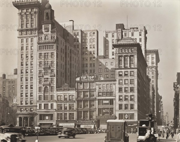 Union Square West, Nos. 31-41, New York City, New York, USA, Berenice Abbott, Federal Art Project, "Changing New York", October 1938