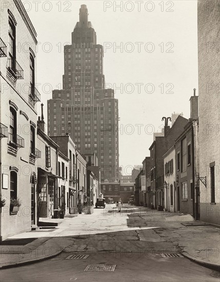 MacDougal Alley, New York City, New York, USA, Berenice Abbott, Federal Art Project, "Changing New York", March 1936