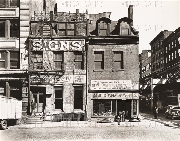 Broome Street, Nos. 504-506, New York City, New York, USA, Berenice Abbott, Federal Art Project, "Changing New York", October 1935