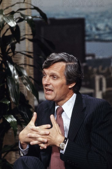 American actor Alan Alda being interview on the Today Show, NBC, New York City, New York, USA, Bernard Gotfryd, August 1979