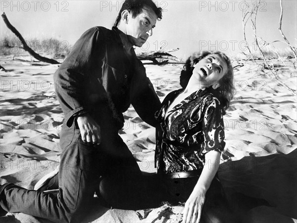 Martin Kosleck, Rita Morley, on-set of the film, "The Flesh Eaters", Cinema Distributors of America, 1964