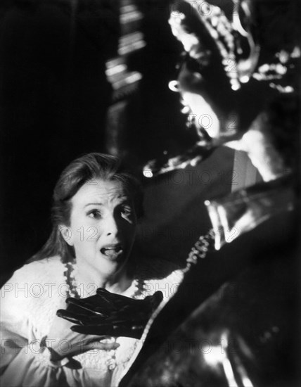 Julie Harris, on-set of the film, "The Haunting", MGM, 1963