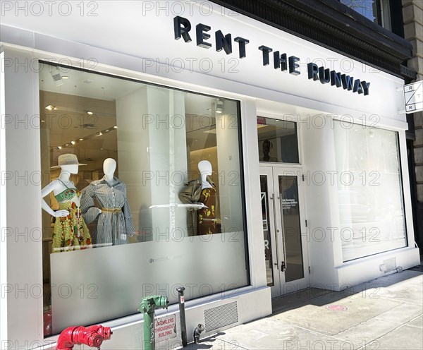 Rent The Runway retail store, building exterior, West 15th Street, Chelsea, New York City, New York, USA