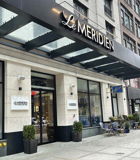 La Meridien Hotel, building exterior, Fifth Avenue, New York City, New York, USA