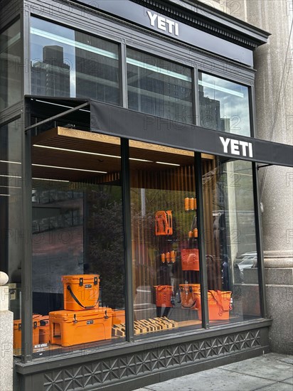 Yeti retail store, Fifth Avenue, New York City, New York, USA