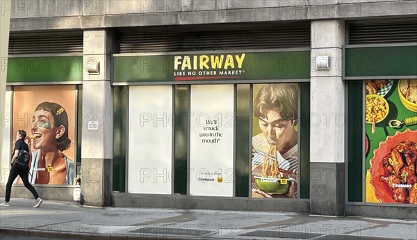 Fairway Supermarket, exterior view, New York City, New York, USA