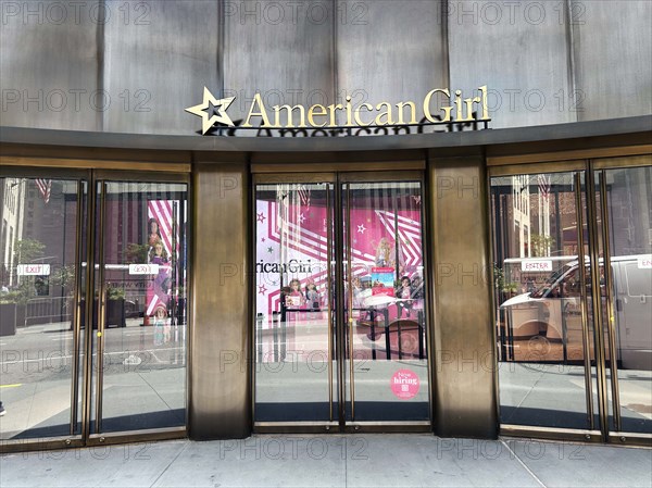 American Girl store, exterior building view, Rockefeller Center, New York City, New York, USA