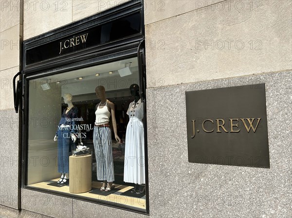 J. Crew store, building exterior, Rockefeller Center, New York City, New York, USA