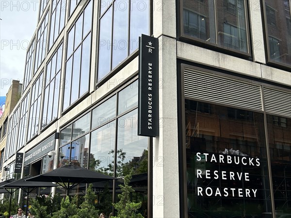 Starbucks Reserve Roastery and restaurant, building exterior, Meatpacking District, New York City, New York, USA