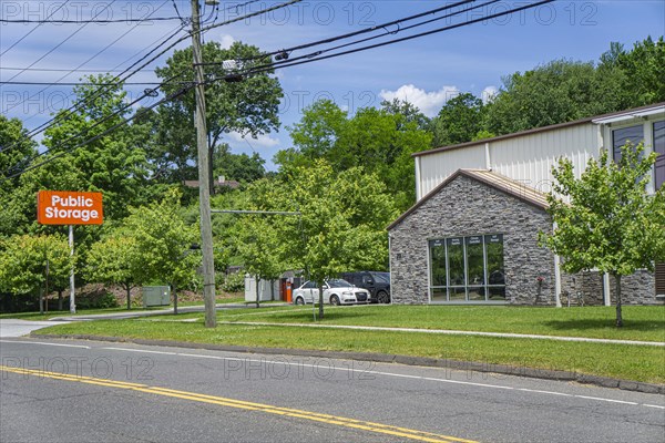 Public Storage, self-storage facility, building exterior, Danbury, Connecticut, USA