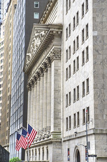 New York Stock Exchange, building exterior, New York City, New York, USA