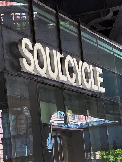 SoulCycle, building entrance, New York City, New York, USA