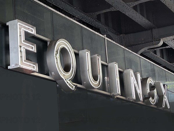 Equinox fitness Center, company sign, building exterior, New York City, New York, USA