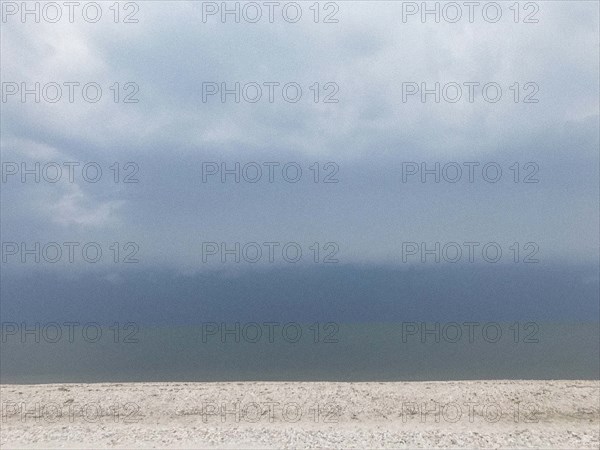 Stormy beach