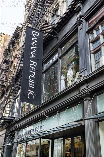 Banana Republic store, building exterior, New York City, New York, USA