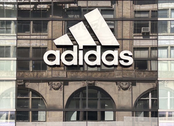 Adidas store, building exterior, New York City, New York, USA