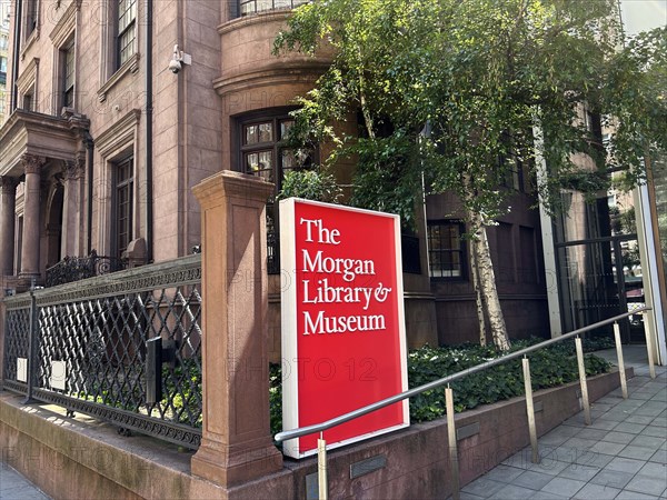 The Morgan Library & Museum, building exterior, New York City, New York, USA