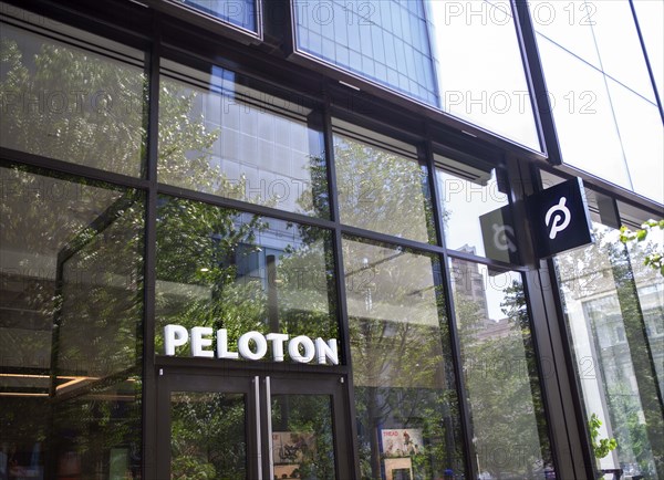 Peloton Fitness Center, building exterior, New York City, New York, USA