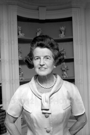 Rose Fitzgerald Kennedy, half-length portrait in her home, Hyannis Port, Massachusetts, USA, Cecil Stoughton, White House Photographs, July 1962