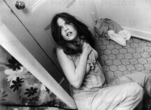 Jennifer Stock, on-set of the film, "Shriek Of The Mutilated", American Films, Ltd., 1974