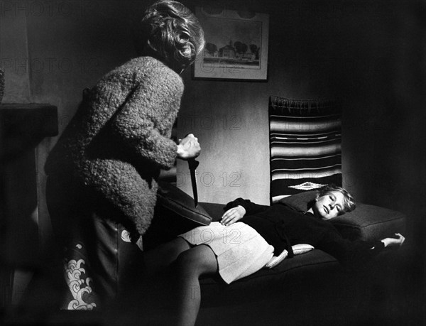 Geraldine Page, Rosemary Forsyth, on-set of the film, "Whatever Happened To Aunt Alice?", Cinerama Releasing Corp, 1969