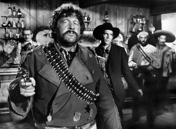 Fernando Sancho, on-set of the Italian spaghetti western film, 'Arizona Cult", Italian title, "Il pistolero di Arizona", aka "The Man From Nowhere", Italian title: "L'uomo venuto dal nulla", Interfilm (Italy), G.G. Productions (USA), 1966