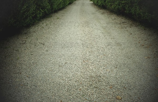 Crushed stone path