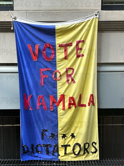 Vote For Kamala homemade banner