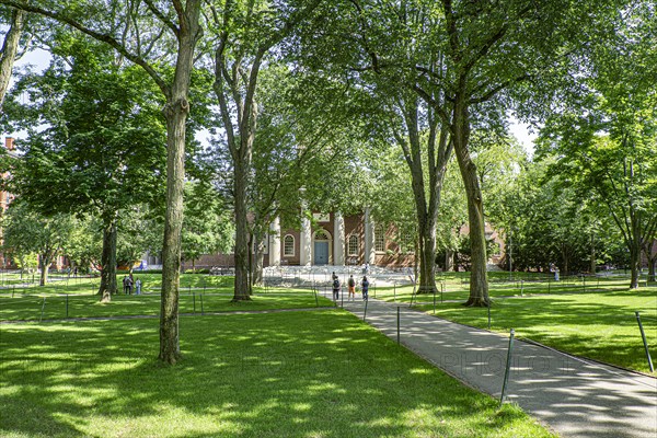 Memorial Church, Harvard Yard, Harvard University, Cambridge, Massachusetts, USA