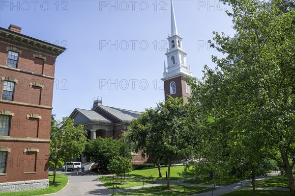 Memorial Church, Harvard Yard, Harvard University, Cambridge, Massachusetts, USA