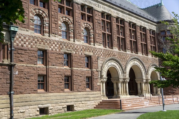 Austin Hall, Harvard Law School, building exterior, Harvard University, Cambridge, Massachusetts, USA