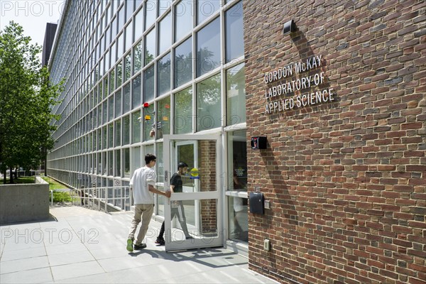 Gordon McKay Laboratory of Applied Science, building exterior, Harvard University, Cambridge, Massachusetts, USA