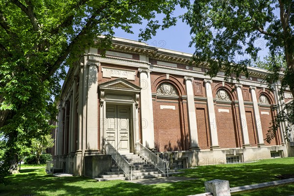 A. Lawrence Lowell Lecture Hall, building exterior, Harvard University, Cambridge, Massachusetts, USA