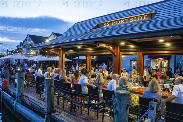 22 Portside outdoor restaurant, Newport, Rhode Island, USA