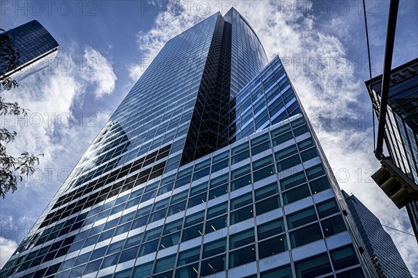 Goldman Sachs headquarters building, Low angle view of building exterior, 200 West Street, New York City, New York, USA