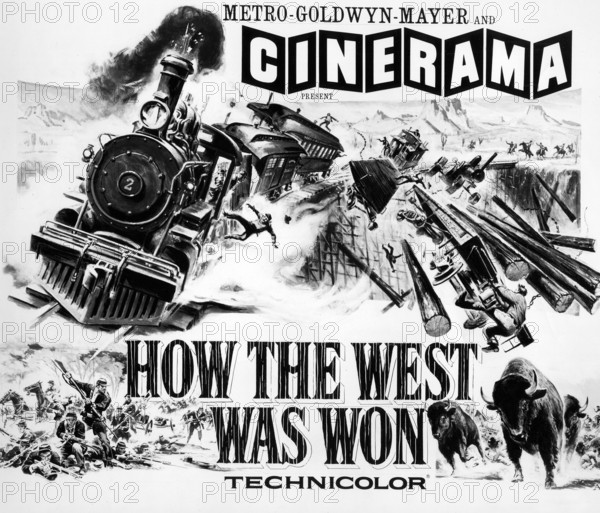 Lobby card for the western film, "How The West Was Won", MGM, 1962