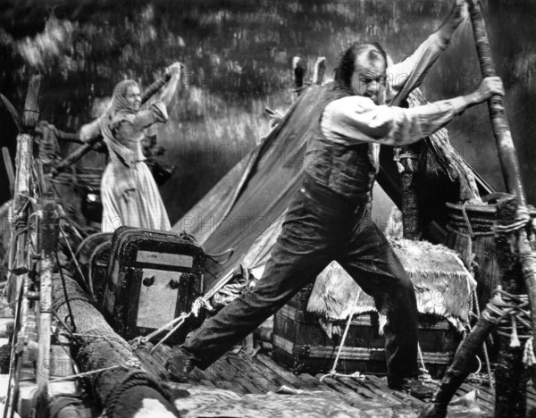 Karl Malden, Debbie Reynolds, on-set of the western film, "How The West Was Won", MGM, 1962