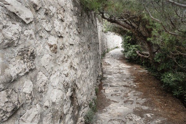 Hiking path along Mediterranean Sea, Saint Jean-Cap-Ferrat, France