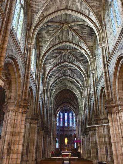 Eglise Notre-Dame, interior view, Bergerac, France