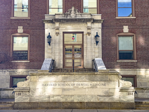 Harvard University Dental School and Hospital, building exterior, Harvard School of Dental Medicine, Boston, Massachusetts, USA