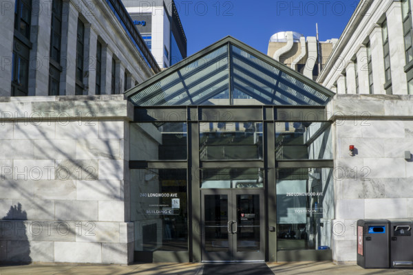 Harvard Medical School, Blavatnik Institute, Building C, building entrance, Boston, Massachusetts, USA