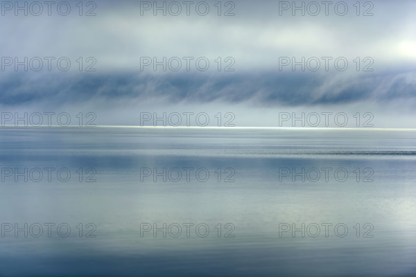 Scenic waterscape with dramatic clouds and sky, East Grand Traverse Bay, Traverse City, Michigan, USA