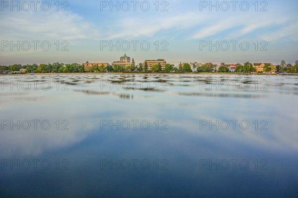 View of Traverse City, Michigan, USA from West Bay