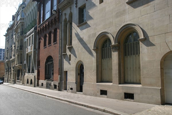 France, facades in a row