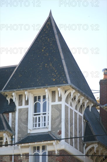 France, somme, entre picardie et Normandie, le bois de cise, maisons, villas, villegiature, 
les trois chalets